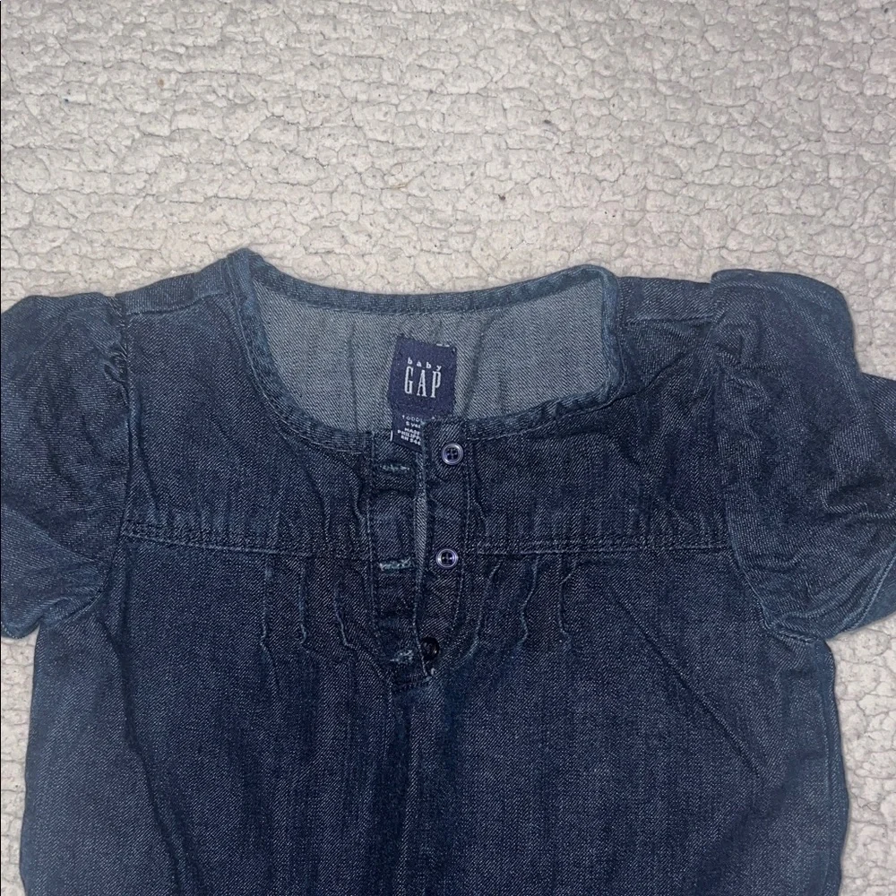 GAP Kids Casual Denim Dress - Navy